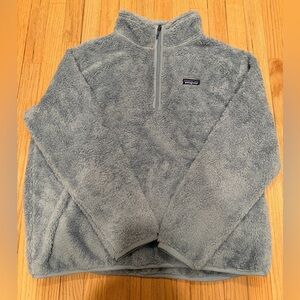 Patagonia Women’s 1/4 Zip Polyester Fleece (W- XXL) Light Blue